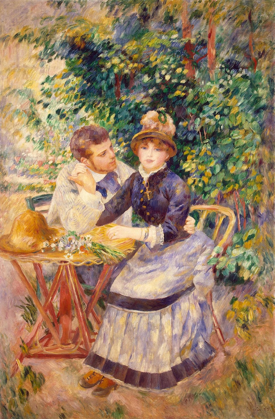 In The Garden by Pierre Auguste Renoir, 1885